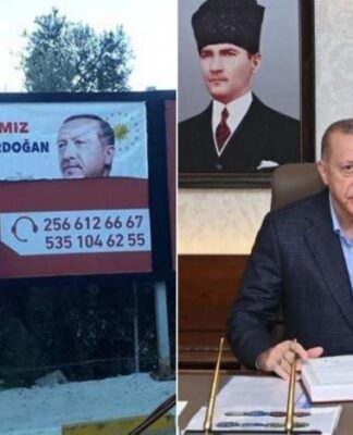Erdoğan’ın afişini yırttığı ileri sürülen kişi gözaltına alındı