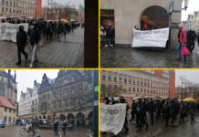 Kuzey Ren Vestfalya eyaletinin tartışılan yeni gösteri yasası protesto edildi