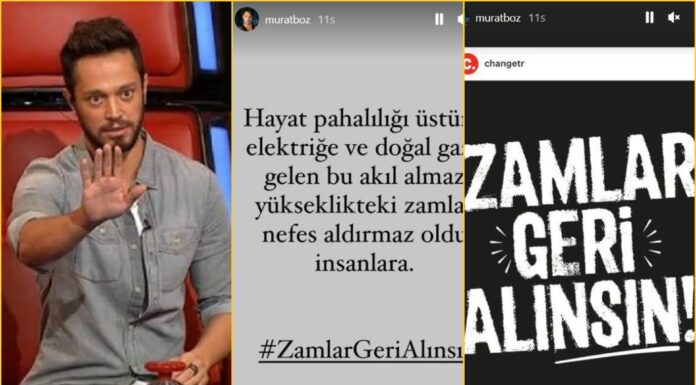 Şarkıcı Murat Boz da zamlara isyan etti: “Nefes aldırmaz oldu!”