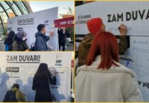 CHP Gençlik Kolları meydanlarda “zam duvarı” açtı