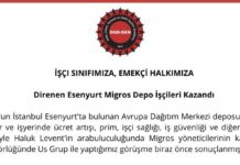 Direnen Migros depo emekçileri kazandı!