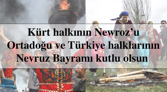 Baharın, temizliğin, güzelliğin, direnişin bayramı kutlu olsun
