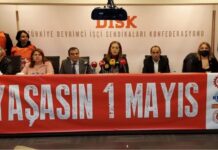 DİSK, KESK, TMMOB, TTB ve TDB’den ortak 1 Mayıs açıklaması