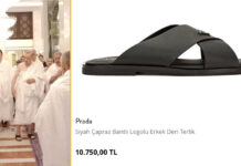 Erdoğan ve beraberindeki AKP’liler umre ziyaretinde 10 bin TL’lik Prada terlik giydiler