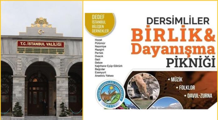 Dersim Dernekleri Federasyonu’nun 32 yıldır düzenlediği piknik bu yıl “güvenlik” gerekçesiyle yasaklandı