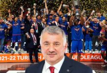 THY Başkanı Bilal Ekşi, Anadolu Efes’in şampiyonluğunu Efes demeden kutladı