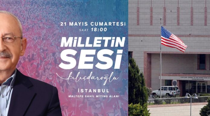 ABD Büyükelçiliği’nden ”CHP mitingi” uyarısı