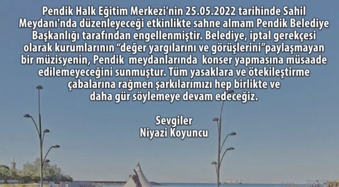 Konseri yasaklanan sanatçılar arasına Niyazi Koyuncu da dahil oldu: “Kurumun değerlerini paylaşmıyor”