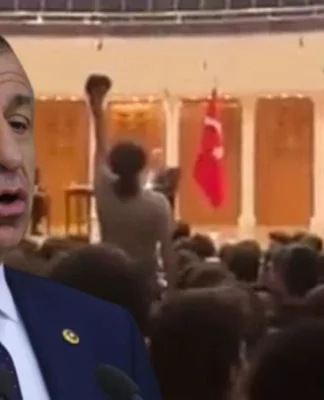 Irkçı söylemleri ile gündeme gelen Ümit Özdağ, Bilkent Üniversitesi’nde protesto edildi