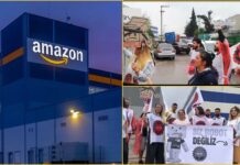 Amazon depo işçileri eylem yaptı: “Bu depoya sendika gelecek!”