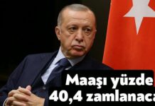 Emekçiye üç kuruş zam reva görülürken, Erdoğan kendi maaşına yüzde 40 zam yaptı!
