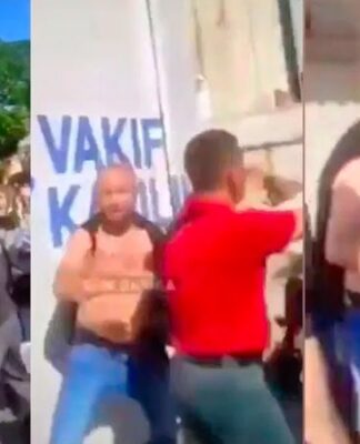 Gerici söylemleriyle bilinen Ahsen TV muhabiri halktan dayak yedi