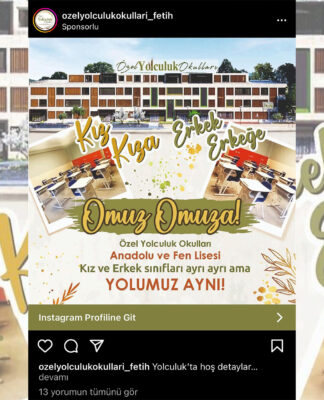 Eğitim gericileşiyor: Karma eğitimi kaldıran özel okullar, Instagram’a reklam vermeye başladı