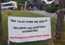 Bayram ikramiyesi ve sosyal hakları için direnen işçilerin görev yerinin değiştirildiği Koç Üniversitesi’nde 6 yıllık Tıp Fakültesi’nin toplam ücreti 2 milyon 293 bin 800 TL!