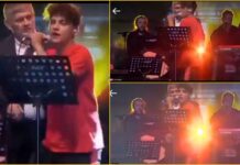 Bakanlığın düzenlediği konserde sahneye fırlayan genç: “Konya uyan artık, AKP’ye oy verme!”
