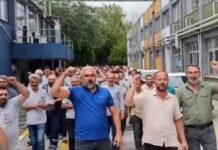 DYO Boya fabrikalarında işçi eylemi