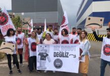 Amazon’un Kocaeli Dilovası deposunda çalışan işçiler direnişte