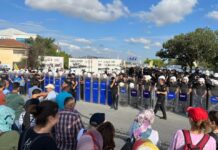 Direnişteki ETF Tekstil işçilerine polis müdahalesi