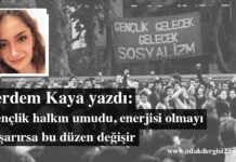 Gençlik halkın umudu, enerjisi olmayı başarırsa bu düzen değişir