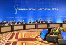 Rusya, Türkiye ve İran heyetleri 19. Astana görüşmesi için buluştu