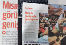 Yeni Şafak’ın Mısır ile ilgili haberinde, “Darbeci Cumhurbaşkanı Erdoğan” ifadesi yer aldı