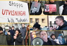 Mahmut Tat’ın İsveç’ten Türkiye’ye iade edilmesi Göteborg’da protesto edildi