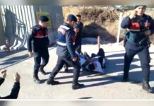 Polyak Madencilik’te işten atıldıklarını için direnen emekçiler ve Bağımsız Maden-İş Sendikası Örgütlenme Uzmanı Başaran Aksu gözaltına alındı