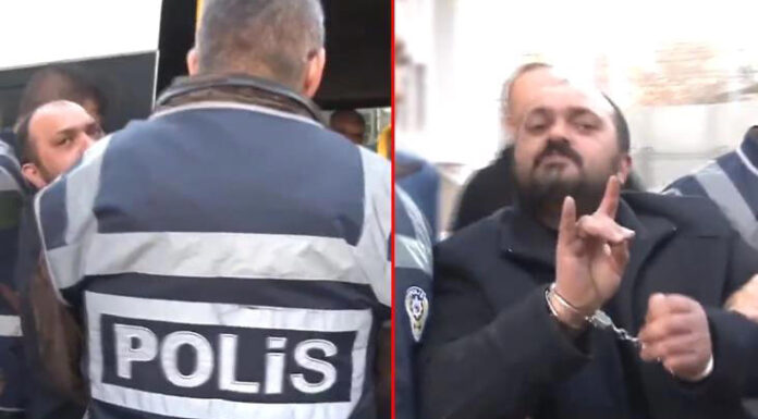 Kayseri’de fuhuş yaptırdığı için 33 yıl ceza alan ve aranan şahıs yakalanınca “bozkurt işareti” yaptı, kendisine cezayı verenlerin FETÖ’cü olduğunu iddia etti