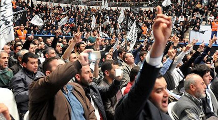 Yargıtay tarafından terör örgütü olarak tanınan şeriat yanlısı gericiler; İstanbul, Ankara ve Adana’da konferans düzenlediler