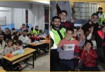 Hizbullahçı vakıf deprem bölgesinde çocuklara ders veriyor!