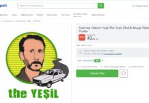 Çiçek Sepeti, gelen tepkilerin ardından “Yeşil” kod isimli Mahmut Yıldırım’ın posterini siteden kaldırdı