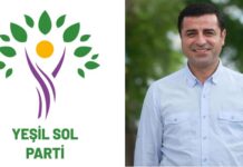 Demirtaş’tan Yeşil Sol Parti logolu paylaşım