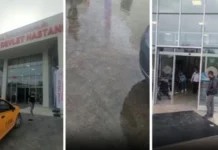 Erdoğan’ın üç gün önce açılışını yaptığı Defne Devlet Hastanesi’ni su bastı