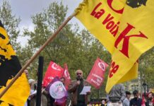 Paris’te yüzbinler 1 Mayıs’ta alanlardaydı