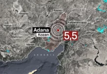 Adana’da 5,5 ve 4,4 büyüklüğünde peş peşe deprem
