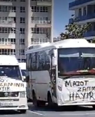 Akaryakıt zamlarına tepkiler gelmeye başladı: İstanbul’da servisçiler, İzmir’de nakliyeciler sokağa çıktı