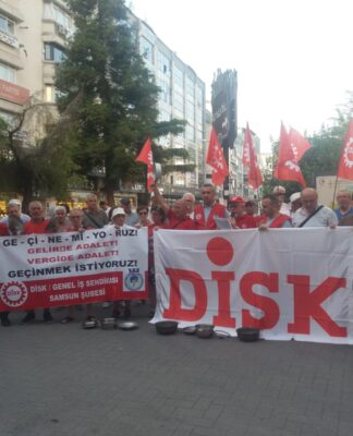Samsun’da emeklilerden zamlara karşı tepki ve basın açıklaması