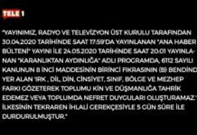 RTÜK’ün itirazı kabul gördü: Tele1 yedi gün karartılacak