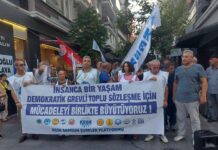 KESK, Samsun’da açıklanan memur ve emekli zam oranını protesto etti