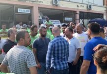 Narlıdere Belediyesi işçileri de iş bıraktı
