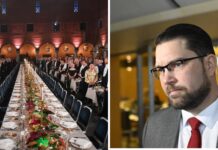 İsveç’teki sağcı partinin lideri Jimmie Åkesson, Nobel eğlencesine davet edildi!
