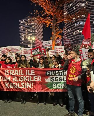 Filistin’de İşgale Son İnisiyatifi İsrail’e elektrik üreten Zorlu Holding’i protesto etti