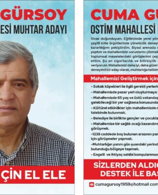 Ankara Yenimahalle OSTİM muhtar adayı Cuma Gürsoy ile söyleşi