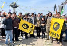 İzmir’de Newroz kutlaması için alandaydık