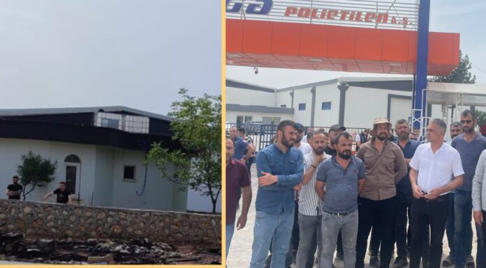 Mega Polietilen işçilerinin direniş çadırı yakıldı