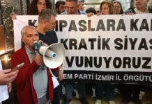 Demirtaş ve Yüksekdağ’a verilen cezalar sonrasında İzmir DEM Parti’sinden basın açıklaması: “Kürt siyaseti yargılanıyor”