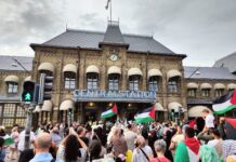 Göteborg’da Filistin eylemleri sürüyor