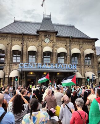 Göteborg’da Filistin eylemleri sürüyor