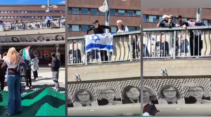 Stockholm’de İsrail Bayrağıyla Yapılan Provokasyon Gerginlik Yarattı