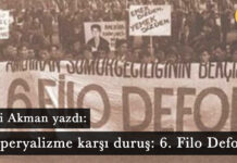 Emperyalizme karşı duruş: 6. Filo defol!